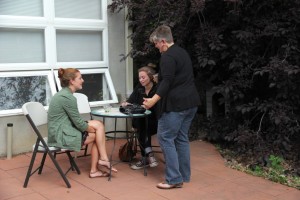 ladies outside